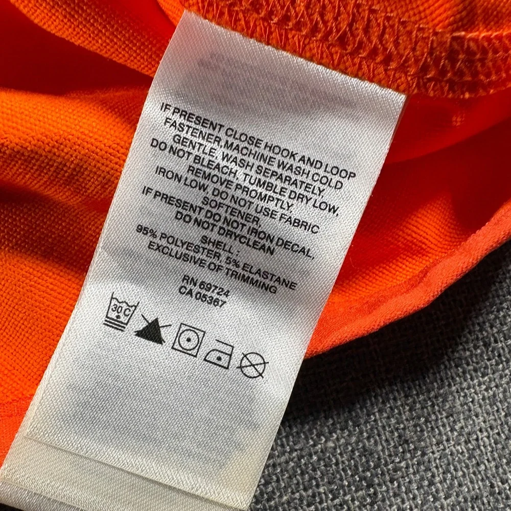 Columbia Clemson Tigers Windbreaker Jacket Mens Large Orange Hooded Full Zip